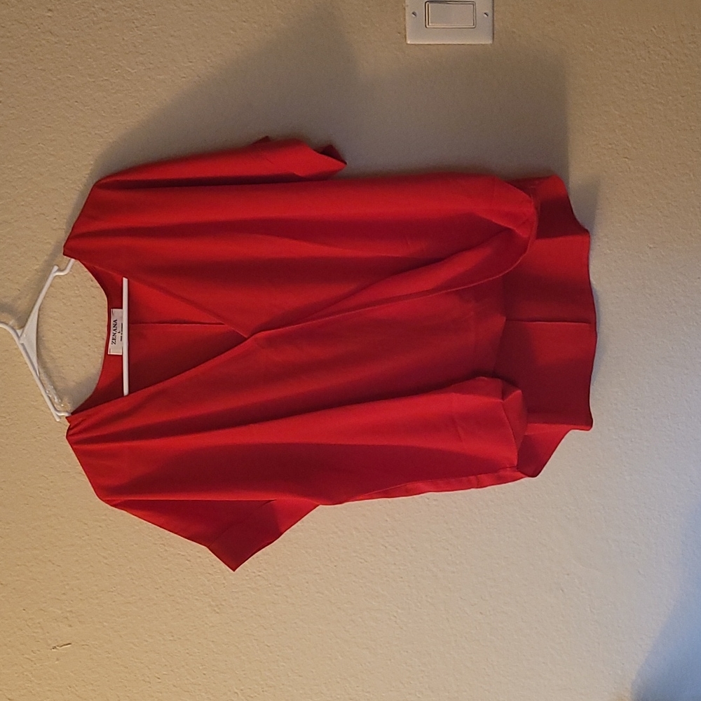 Red blouse